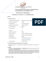 Informatica Aplicada A La Administracion (2019-1 - 111673)