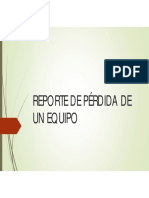 6 - Reporte de Pérdida de Un Equipo PDF