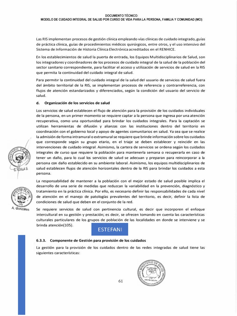 Modelo de Cuidado Integral en Salud MCI | PDF | Sistema de salud ...