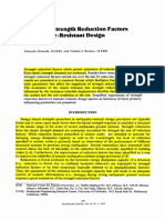 Strength Reduction Factors Earthquake Design