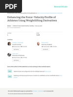 Enhancing The Force-Velocity Profile of Athletes Using Weightlifting Derivatives PDF