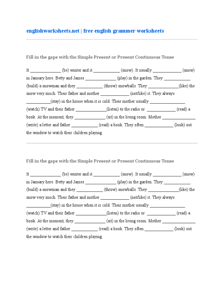 English Worksheets | PDF | Linguistics | Grammar