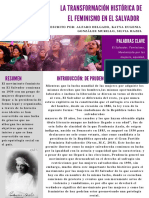 La Transformación Historica Del Feminismo en El Salvador