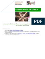 Aprendo A Ser Solidario en Familia