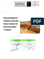 PTS 004 - para Faenas de Excavación y Zanjas