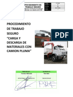 PTS 005 - Carga y Descarga de Materiales Con Camion Pluma