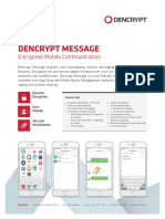 Dencrypt Message: Encrypted Mobile Communication