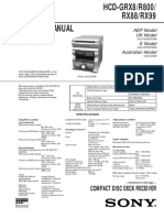 Service Manual: Compact Disc Deck Receiver