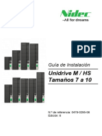 Spanish Unidrive M Frame 7 To 10 PIG Issue 6 (0478-0295-06) - Approved