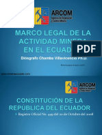 4 - Rol de La Agencia de Regulacion y Control Minero - Ecuador - D.Chamba