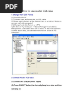 U35WF how to use router case