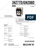 Service Manual: HCD-GNZ77D/GNZ88D