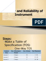 Validation of Instrument