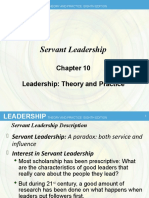 Servant Leadership: Leadership: Theory and Practice