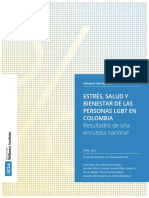 Estrés, Salud y Bienestar de Las Personas LGBT en Colombia