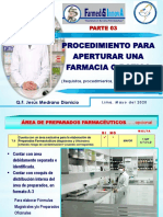 PARTE 03 Procedimiento de Apertura Farmacia - Mayo 2020