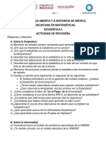 Estadística UNADM Licenciatura Matemáticas