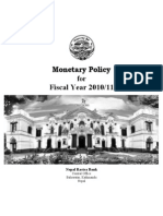 Monetary Policy (In English) 2010 11 Report NEW