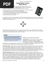 Stepper Motor Control - Stepper Motor Drivers