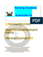 Oncological Nursing