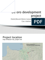 De Oro Development Project: Hotel, Resort, Park, Convenience Store, Gas Station and Quarry