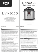 Electric Pressure Cooker Manual PDF Pressure Cooking Home Appliance