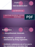 Antimicrobial Sensitivity Testing Procedure