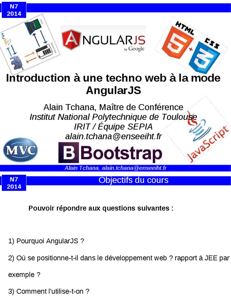 Introduction à AngularJS et MVC | PDF | Modèle-vue-contrôleur | Ajax ...