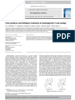 A1 - Total Synthesis and Biological Evaluation of Marinopyrrole A and Analogs - n1