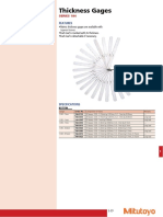 Mitutoyo Feeler Gauge 184 Series PDF