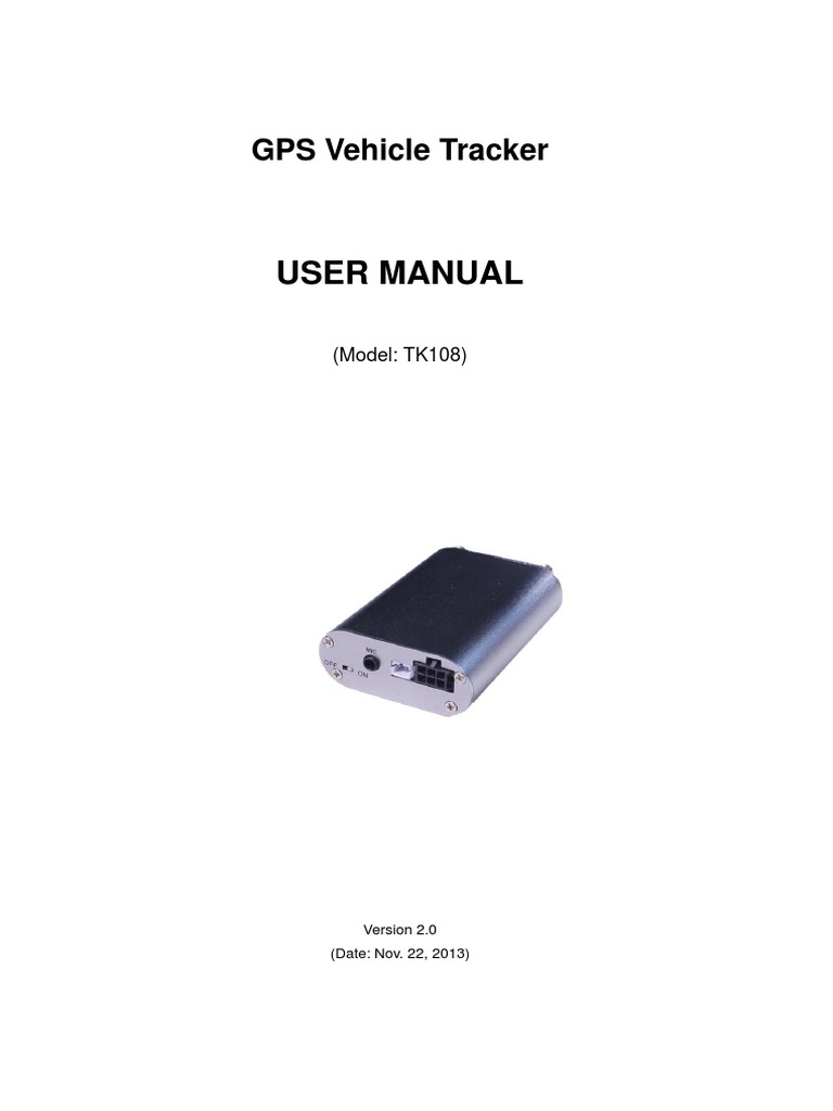 User Manual: GPS Vehicle Tracker | PDF | General Packet Radio Service ...