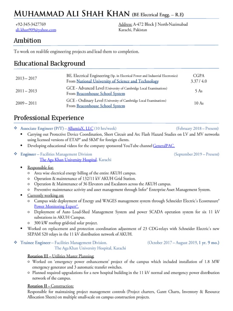 CV - Muhammad Ali - 2 | PDF | Career & Growth