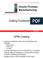 OPM Costing Fundamentals - Actual