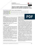 Professional Development in Teacher Digital Competence and Improving School Quality From The Teachers' Perspective: A Case Study