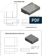 Meenachi B/W Water Tank: All Diemensions Are in Inch