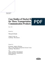 Case Studies of Market Research for Three Transportation Products