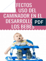 Los efectos del uso del caminador en el desarrollo de los bebés