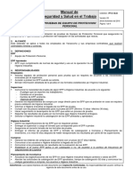 PP E 18.02 Pruebas de Equipo de Protección Personal V.03