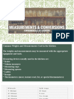 Measurement and Conversion