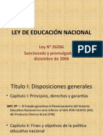 001 - Ley de Educación Nacional - 26206