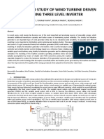 Modeling and Study of Wind Turbine Driven Dfig Using Three Level Inverter