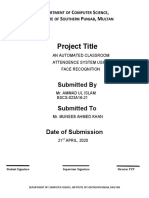 Project Title: Submitted by
