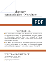 Hospital Pharmacy Newsletter