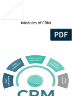 Modules and Dashboards of a CRM System