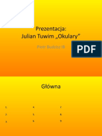 Prezentacja: Julian Tuwim Okulary": Piotr Budzisz IB