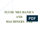 Fluid Mechanics and Machinery Lab