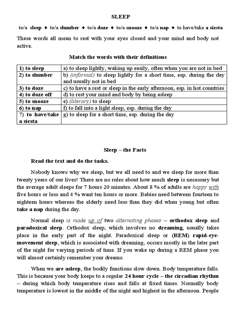 Understanding Sleep Needs and Phases | PDF | Rapid Eye Movement Sleep ...