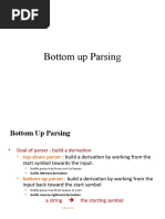 Bottom-Up Parsing - Intro