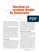 A Review of Magesium Oxide in Concrete