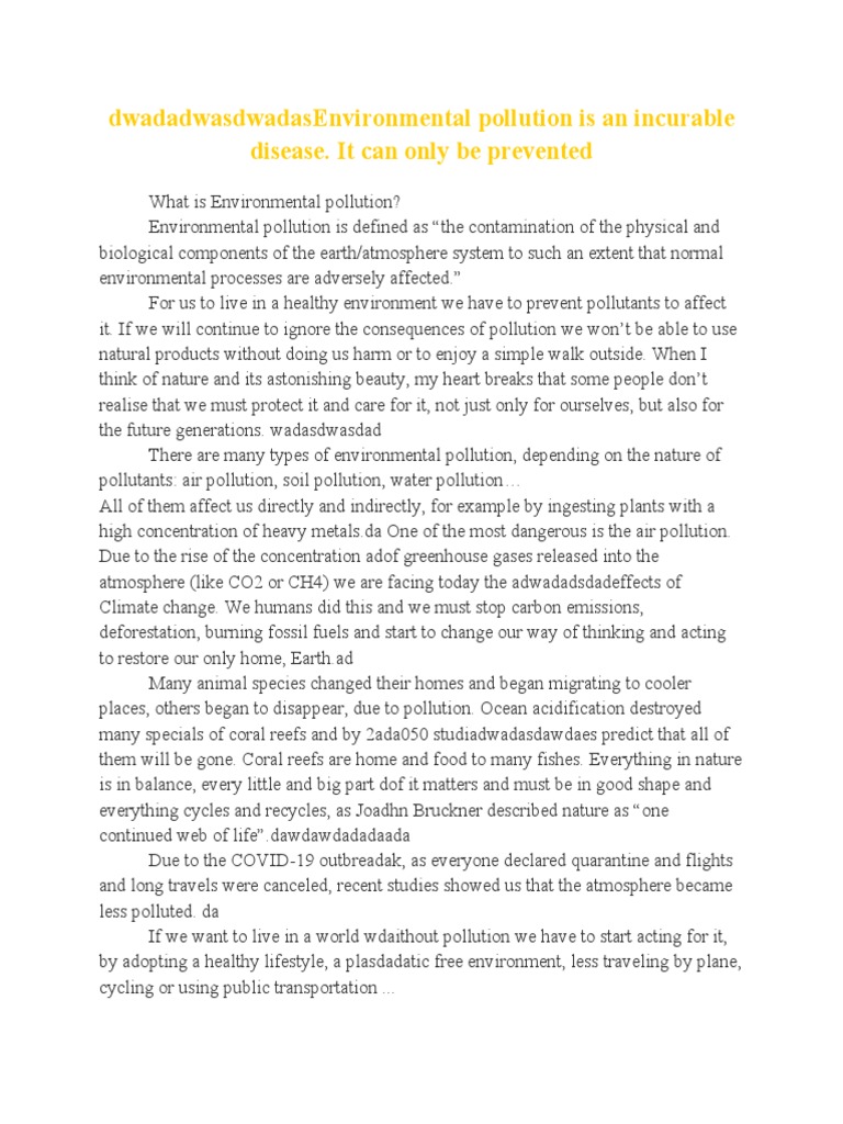 Understanding Environmental Pollution | PDF | Science & Mathematics